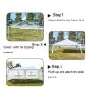 tenParty Tent 10'x20', Canopy Outdoor Tents for Wedding, Camping, Events Shelter (White)