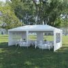 tenParty Tent 10'x20', Canopy Outdoor Tents for Wedding, Camping, Events Shelter (White)