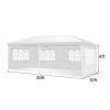 tenParty Tent 10'x20', Canopy Outdoor Tents for Wedding, Camping, Events Shelter (White)