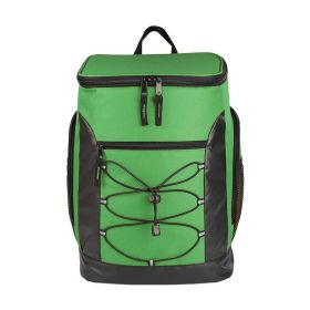 Backpack Cooler Thermo Bag Lunch Bento Ice Pack Outdoor Picnic (Color: Green)