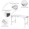 Travel Party Adjustable Height Folding Camping Table